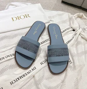 ディオール DIOR Dway スライド サンダル ブルー（ KCQ986CEY_S33B）