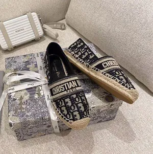 ディオール Dior Granville エスパドリーユ ネイビーブルー（KDB585OBE_S56B）