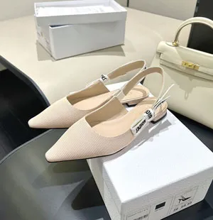 ディオール DIOR J’Adior スリングバックフラット ヌードカラー（KCB384TFL_S21U）