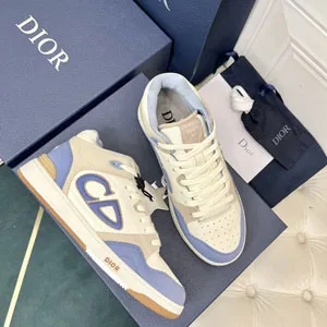 ディオール DIOR B57 ミッドトップ スニーカー ベージュ/ライトブルー（3SH141ZXT_H554）