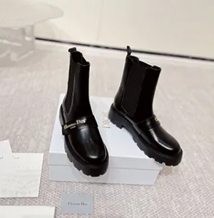 ディオール DIOR「D-Quest (ディークエスト)」ショートブーツ ブラック（KDT115VEA_S900）