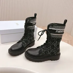 ディオール DIOR D-Major ショートブーツ ブラック（KDT137TSK_S17X）