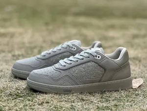 ディオール DIOR B27 ロートップスニーカー グレーカーフスキン（3SN272ZAY_H868）