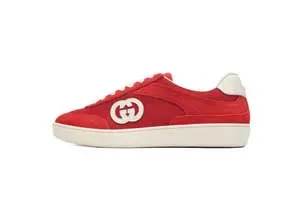 Gucci Interlocking G Red Sneakers 812674 AAEDN 6441 グッチ インターロッキングG スエード スニーカー レッド
