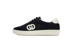 Gucci Interlocking G Black Sneakers グッチ インターロッキングG スエード スニーカー ブラック（Gucci 16）