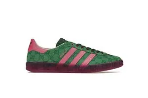 Gucci × Adidas Women’s Gazelle Green Pink Strata Sneakers 737966 FAAW3 3746 グッチ × アディダス ウィメンズ ガゼル グリーン ピンク ストレータ スニーカー
