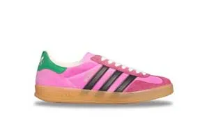 Gucci × Adidas Gazelle Pink College Purple Bold Green Sneakers HQ7084 グッチ × アディダス ガゼル ピンク カレッジ パープル/ボールド グリーン スエード スニーカー