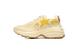 Gucci Rhyton Yellow Star Logo Sneaker 660938 2SH10 9560 グッチ リュトン イエロー スター ロゴ スニーカー アイボリー