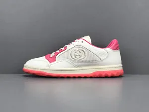 Gucci MAC80 Smooth Leather Sneakers White Pink グッチ MAC80 スムースレザー スニーカー ホワイト/ピンク（Gucci 1）