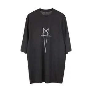 Rick Owens DRKSHDW Pentagram Tee Black リックオエンス ダークシャドウ ペンタグラム Tシャツ ブラック（Rick Owens 75）