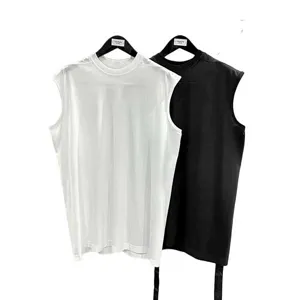 Rick Owens DRKSHDW N/S Tarp Tee リックオウエンス ノースリーブ トップ タープ Tシャツ 2色（Rick Owens 66）