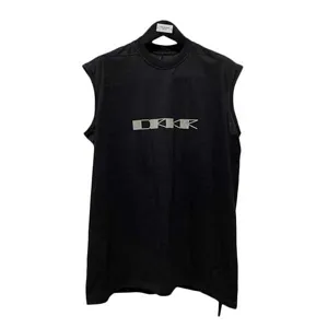 Rick Owens DRKSHDW Logo N/S Tarp Tee リックオエンス ダークシャドウ ロゴ ノースリーブ トップ タープ Tシャツ（Rick Owens 64）