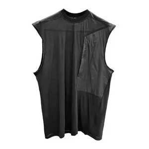 Rick Owens DRKSHDW N/S Pocket Tarp Tee リックオウエンス ダークシャドウ ノースリーブ ポケット タープ Tシャツ（Rick Owens 60）