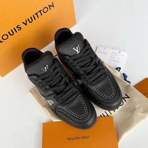 Louis Vuitton LV Trainer Black Calf Leather ルイヴィトン LV トレーナー ブラック カーフレザー（Louis Vuitton 4）
