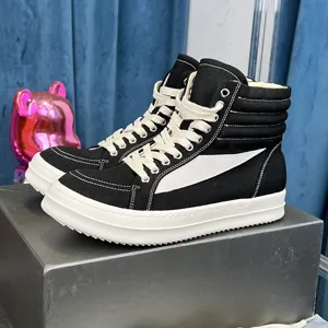 Rick Owens Drkshdw High Sneaker Black/White  リックオウエンス ダブルシャドー ハイ スニーカー ブラック ホワイト（Rick Owens 13）