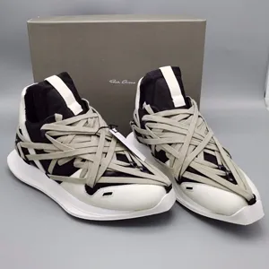 Rick Owens Maximal Runner Sneaker Black/White リックオウエンス マキシマル ランナー スニーカー ブラック ホワイト（Rick Owens 6）