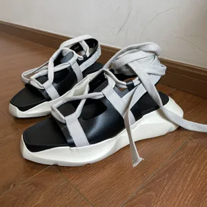 Rick Owens Geth Sandals Black/White リックオウエンス ゲス サンダル ブラック ホワイト（Rick Owens 1）