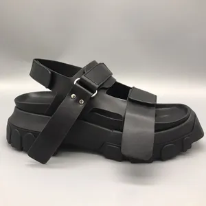 Rick Owens Tractor Leather Sandals Black リックオウエンス トラクター レザー サンダル ブラック（Rick Owens 3）