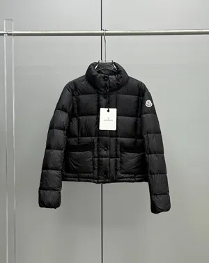 モンクレール ジャルシュー レディース シャネルスタイル ブラック ショート スタンドカラー ダウンジャケット (K20931A00017597YF)