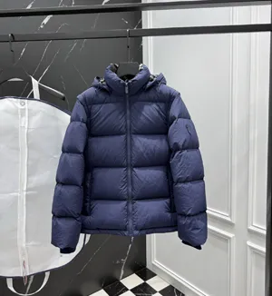 バーバリー ダニエル?リー コレクション ネイビー フーデッド カップルズ ダウンジャケット（デタッチャブルベスト）(8097943)