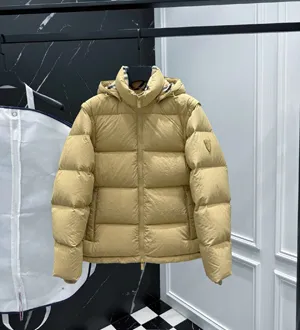 バーバリー ダニエル?リー コレクション サンド フーデッド カップルズ ダウンジャケット（デタッチャブルベスト）(8097944)