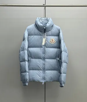 モンクレール シタラ ベビーブルー カップルズ スタンドカラー クロップド ダウンジャケット (J20911A000745396L)