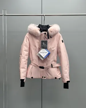 モンクレール ラプランス GORE-TEX スキーシリーズ レディース ライトピンク フード付きスキージャケット 暖かくてスリムフィット (K20981A00024597MO)