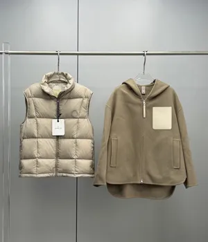 モンクレール アルマンディン 2025年秋冬 レディース 3in1 ウール＆カシミヤ ジャケット ツーピースセット キャメル (J20931A00134597Z0202)