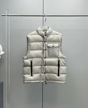 モンクレール Nantu メンズ スキーシリーズ ストーングレー スタンドカラー ダウンベスト (K10971A00021597X6)
