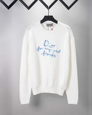 DIOR AND HYLTON NEL ホワイトコットンブレンド ジャージー セーター（583M618A3003）