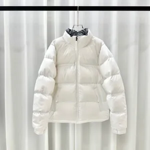 ザノースフェイス 秋冬 ホワイト ショートダウンジャケット カップルスタイル（The North Face 38）
