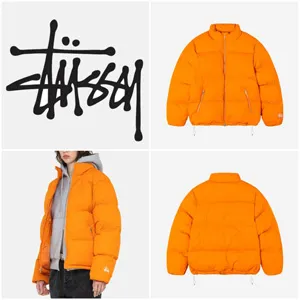 Stussy Down Puffer Nylon Black ステューシー ダウンパファー ナイロン オレンジ ユニセックス（115711）