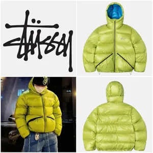 Stussy Micro Ripstop Down Parka Jacket ステューシー マイクロ リップストップ ダウン パーカー ジャケ ライム（115685）
