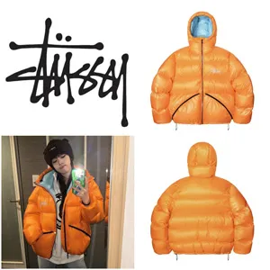 Stussy Micro Ripstop Down Parka Jacket ステューシー マイクロ リップストップ ダウン パーカー ジャケ オレンジ（115685）
