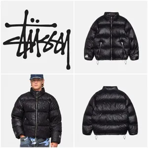 Stussy Wrinkled Nylon Down Puffer Black ステューシー リンクルナイロン ダウンパファー ブラック（115729）