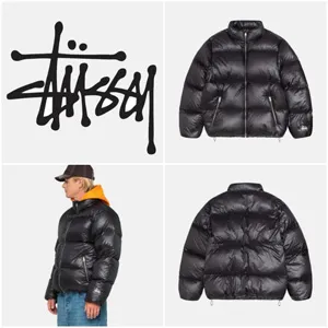 Stussy Down Puffer Parachute Ripstop Charcoal ステューシー ダウンパファー パラシュート リップストップ チャコールグレー（115742）