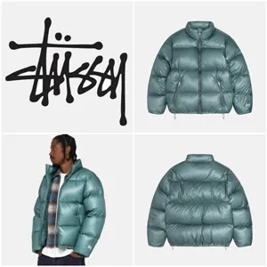 Stussy Down Puffer Parachute Ripstop Powder Blue ステューシー ダウンパファー パラシュート リップストップ パウダーブルー（115742）