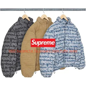 シュプリーム ファット ティップ ジャカード デニム パファー ジャケット 3色（Supreme0036）