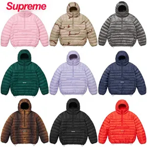 シュプリーム マイクロダウン ハーフジップ フード付きプルオーバー（マルチカラー）（Supreme0001）
