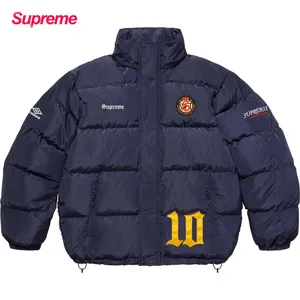 シュプリーム x アンブロ ダウン パファー ジャケット ネイビー（Supreme0027）