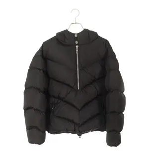 Chrome Hearts チャンク ブラック ハーフジップ ダウンジャケット（Chrome Hearts 0009）