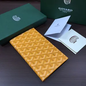 ゴヤール サンロック イエロー カーフスキン ロングウォレット（Goyard007）