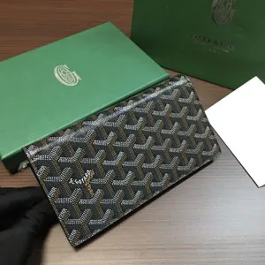 ゴヤール リシュリュー ブラック カーフスキンフラップロングウォレット（Goyard034）