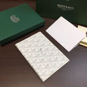 ゴヤール グルネル ホワイト カーフスキン 二つ折りパスポート ホルダー（GRENELPMLTY50CL50X）
