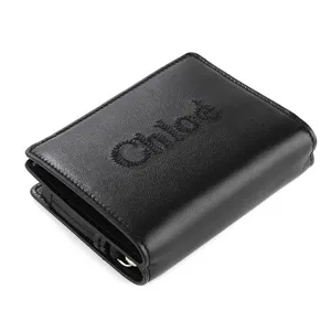 クロエ センス ブラック カーフスキン ミニウォレット（CHC23SP867I10001）