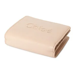 クロエ センス セメントピンク カーフスキン ミニ 二つ折り財布（CHC23SP867I10）