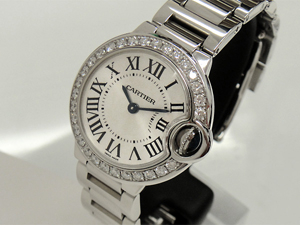 国内在庫 カルティエスーパーコピー Cartier バロンブルー ケースダイヤ Ref.WE9003Z3 SM