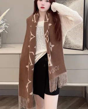 ルイヴィトン「レイキャビク」キャラメル クラシックカシミヤマフラー 45×190cm（M76637）